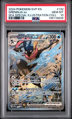 2024 POKEMON SVP PROMO SPECIAL ILLUSTRATION COLLECTION #132 GRENINJA EX PSA 10 - Image 1