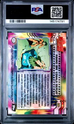 1999 TOPPS POKEMON THE MOVIE EDT ROUND ONE EQUALS DEFEAT #26 MOVIE EDITION PSA 9 - Image 2