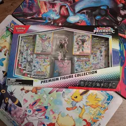 Pokemon TCG Prismatic Evolutions Premium Figure Collection Box Sealed - Image 1