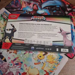 Pokemon TCG Prismatic Evolutions Premium Figure Collection Box Sealed - Image 2