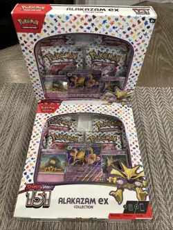 Pokemon Scarlet & Violet 151 Alakazam EX Collection Box New Factory Sealed Qty 2 - Image 1