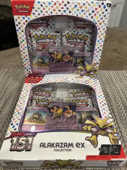Pokemon Scarlet & Violet 151 Alakazam EX Collection Box New Factory Sealed Qty 2 - Image 2
