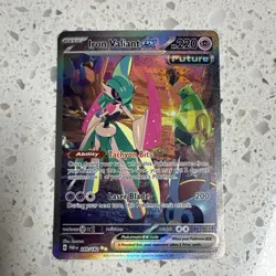 Pokemon TCG Iron Valiant ex Special Illustration Rare Holo 249/182 SV04 English - Image 1