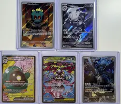 Rare Pokemon Card Lot 5 Full Art, EX Full Art, And Attack Rare - Image 1