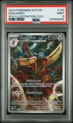 2024 POKEMON SVP PROMO ILLUSTRATION COLLECTION #130 KINGAMBIT PSA 9 - Image 1