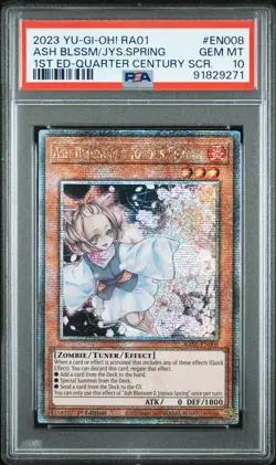 2023 YU-GI-OH! 25TH ANNIVERSARY COLLECTION ASH BLOSSOM & JOYOUS SPRING PSA 10 - Image 1