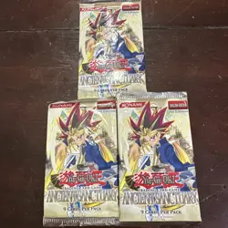 YUGIOH ANCIENT SANCTUARY 1ST EDITION BOOSTER PACKS SEALED LOT OF 3 PACKS - Image 1