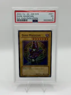 2004 Yu-Gi-Oh! Dark Magician SYE-001 StarterDeck Yugi Evolution Super Rare PSA 5 - Image 1