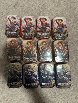 One Piece 12x Mini Tin Pack Set Vol 2 TS-02 OP-13 24 PACKS - IN HAND - Image 1