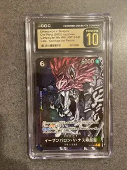 Ethanbaron V. Nusjaro One Piece 2025 Jpn OP13-80 Alternate Art CGC 10 Pristine - Image 1
