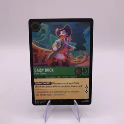 Daisy Duck Pirate Captain 81/204 Super Rare Azurite Sea Cold Foil Disney Lorcana - Image 1