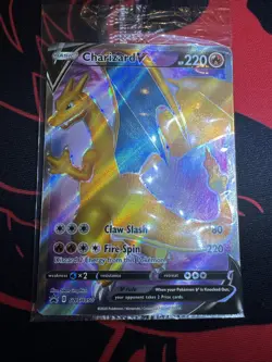 Pokemon Champions Path Charizard V SWSH050 Promo Full Art Card Sealed - Image 1
