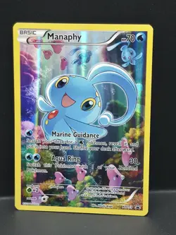 Pokemon TCG Manaphy XY113 Black Star Promo Holo Card Near Mint Condition - Image 1