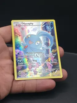 Pokemon TCG Manaphy XY113 Black Star Promo Holo Card Near Mint Condition - Image 3