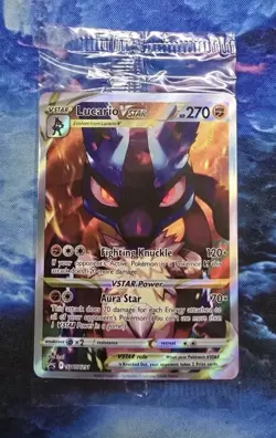 Lucario VSTAR SWSH291 SWSH: Sword & Shield Promo Cards Holo Sealed - Image 1
