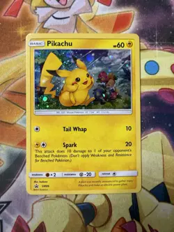 Pokemon Pikachu TCG SM86 Cosmo Holo Black Star Promo Card | NM- - Image 1