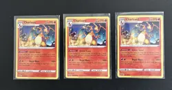 3 Pokemon TCG Vivid Voltage Sword & Shield Charizard 025/185 Non-Holo Cards - Image 1