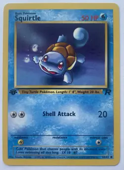 Squirtle 68/82 1st Edition Team Rocket Pokemon Card TCG Vintage WOTC - Image 1