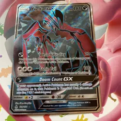 Yveltal GX 124/131 Pokemon Sun & Moon Forbidden Light Full Art Card English - Image 1