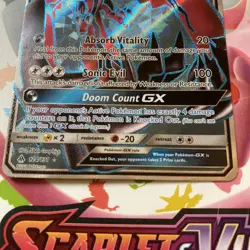 Yveltal GX 124/131 Pokemon Sun & Moon Forbidden Light Full Art Card English - Image 2