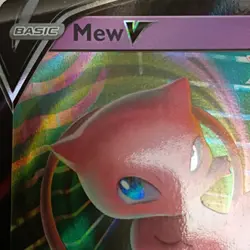 Pokemon Mew V Fusion Strike Ultra Rare Holo 113/264 Psychic HP180 Card - Image 4