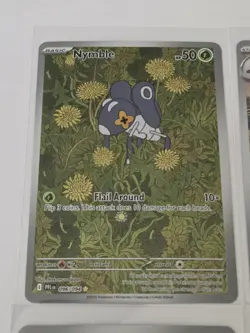 Pokemon Illustration rare Piplup / Flygon / Ninjask / Litleo / Nymble Card Lot - Image 2