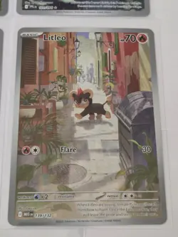 Pokemon Illustration rare Piplup / Flygon / Ninjask / Litleo / Nymble Card Lot - Image 5