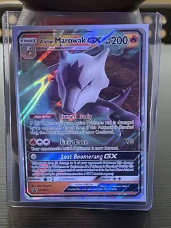 Pokemon Alolan Marowak GX SM187 Sun & Moon Promo Holo Rare Card. NEED GONE ASAP - Image 1