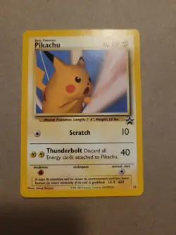 Pokemon Card - Pikachu (SNAP) #26 WoTC Black Star Promo - Image 1