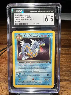 CGC 6.5 Dark Gyarados Team Rocket Prerelease 8/82 Holo 1999 Pokemon Card - Image 1