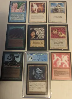MTG Lot 9 Old Vintage Cards. ALPHA, BETA, Legends, Antiquities, The Dark. Lot #3 - Image 1