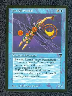 TIME ELEMENTAL rare 1994 LEGENDS Magic the Gathering Unplayed Near mint - Image 1