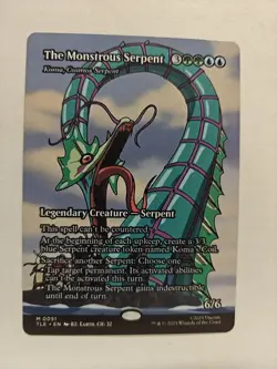 MTG - The Monstrous Serpent - Borderless Mythic #51 - Avatar: TLA - Image 1