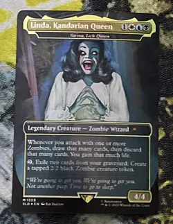 Linda, Kandarian Queen / Varina, Lich Queen Foil Secret Lair Drop Evil Dead MTG - Image 1