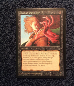 TOUCH OF DARKNESS uncommon 1994 LEGENDS Magic the Gathering Unplayed. NM - Image 3