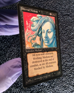 INFERNAL MEDUSA uncommon 1994 LEGENDS Magic the Gathering Unplayed. NM - Image 5