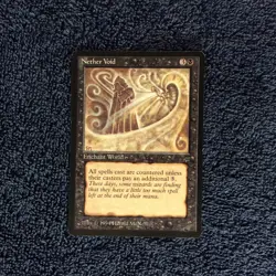 NETHER VOID rare 1994 LEGENDS Magic the Gathering Unplayed Corner Bend - Image 3