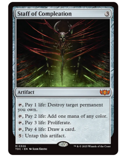 Staff of Compleation Commander: Tarkir Dragonstorm MTG - Image 1