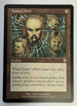 {1x} ~ Tsabo's Web ~ NM MTG Pre-modern Invasion Regular Rare ***Startropic*** - Image 1