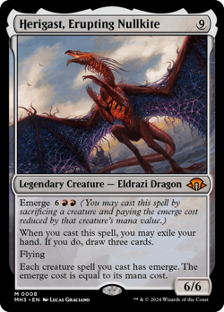 MTG Herigast, Erupting Nullkite ​ Modern Horizons 3 ​ Near Mint Foil ​​​​ - Image 1
