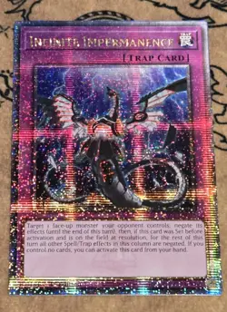 Yugioh Infinite Impermanence RA01-EN075 1st Ed Quarter Century Secret Rare LP - Image 1