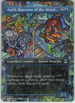 MTG April Reporter of the Weird Borderless Foil NM TMNT - Image 1