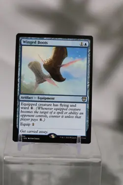 MTG Winged Boots (124) | NM | Commander: Outlaws of Thunder Junction {OTC} - Image 1