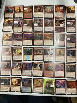 Magic The Gathering Lot (42) Rare/Mythic Lot RED - - Image 1