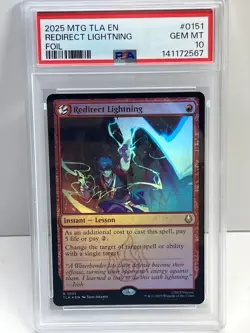 PSA 10 REDIRECT LIGHTNING FOIL MAGIC THE GATHERING AVATAR: THE LAST AIRBENDER - Image 1