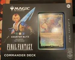 Magic: The Gathering Final Fantasy Commander Deck Counter Blitz Tidus Seales Box - Image 1