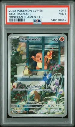 2023 POKEMON SVP EN-SV BLACK STAR PROMO #044 CHARMANDER PSA 9 - Image 1