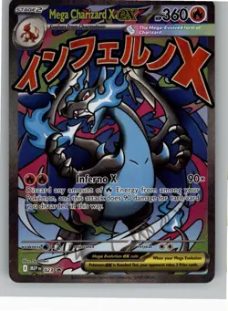 MEGA CHARIZARD X EX - 023 023 HOLO P ME: MEGA EVOLUTION PROMO POKEMON NM - Image 1