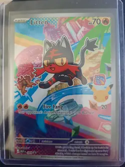 Litten My First Partner Illustration Collection Pokemon 30th - Image 1