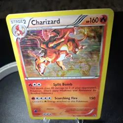 Pokemon Charizard Stage 2 Holo Rare 160 HP 19/113 Legendary Treasures Card - Image 1